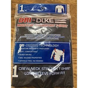 Long Sleeve Dri-Duke Moisture Control  Mens Shirt Base layer * MEDIUM * NEW USA